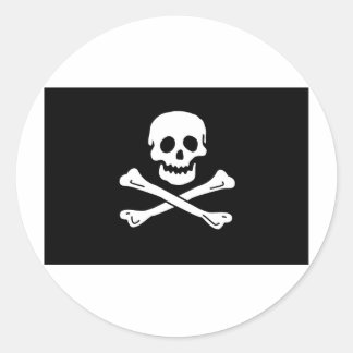 jolly roger classic round sticker