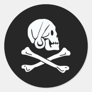 Jolly Roger Henry Every Pirate Flag  Classic Round Sticker