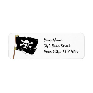 Jolly Roger Label Return Address Label