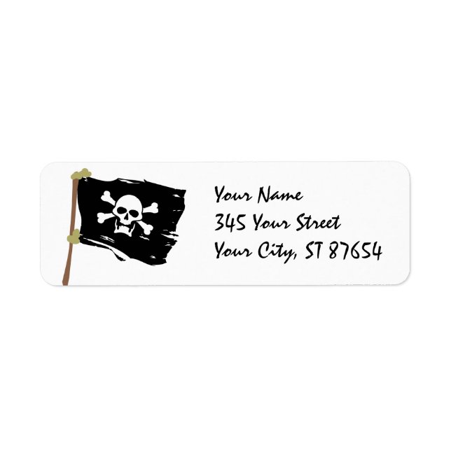 Jolly Roger Label Return Address Label (Front)