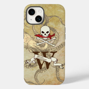 Jolly Roger Monogram Initial  Case-Mate iPhone 14 Case