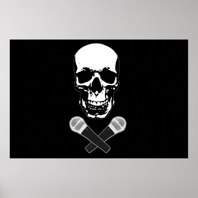 Jolly Roger on the Mic Poster (Front)