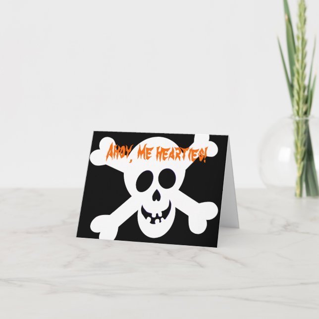Jolly Roger Party Invitations (Front)