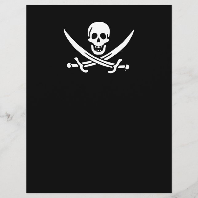 Jolly roger pirate flag flyer (Front)