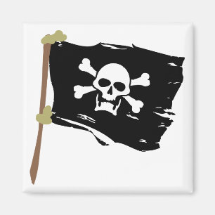 Jolly Roger Pirate Flag Magnet