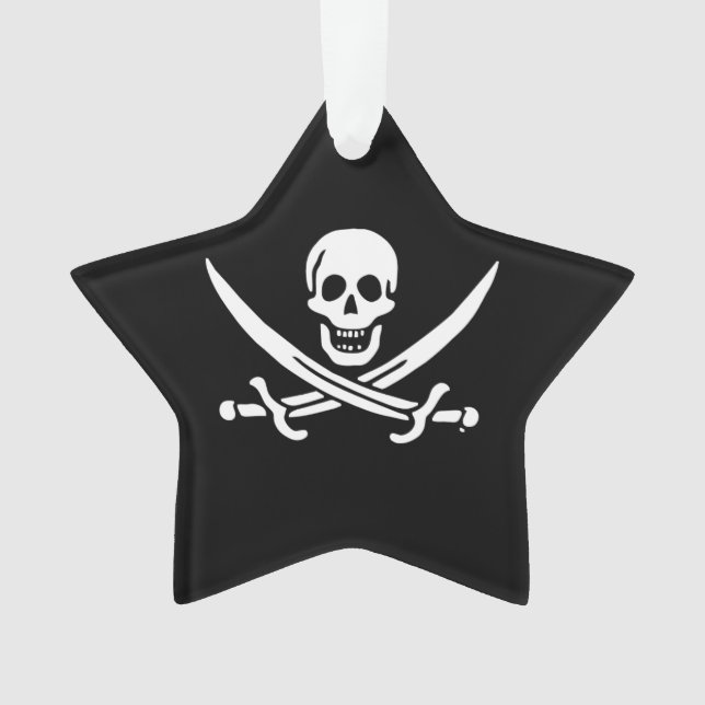 Jolly roger pirate flag ornament (Front)