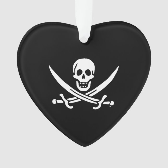 Jolly roger pirate flag ornament (Front)