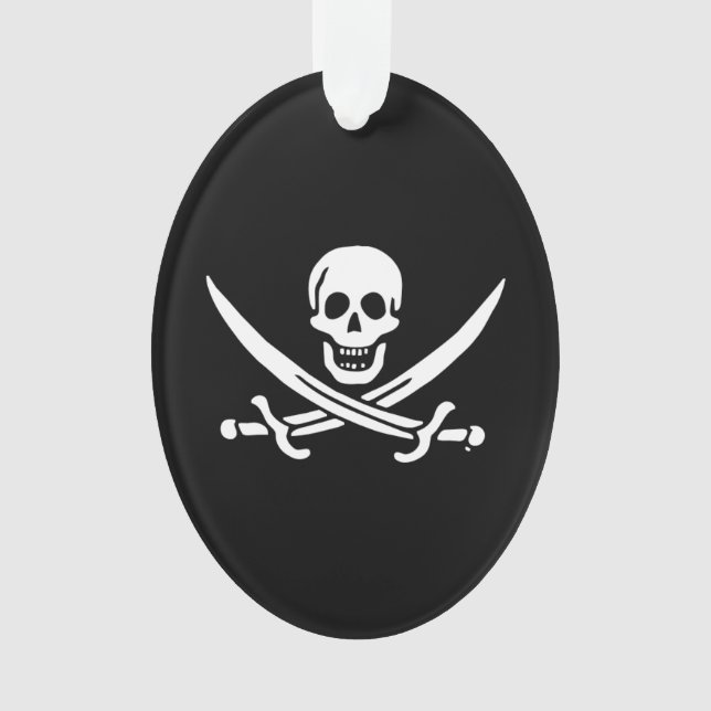 Jolly roger pirate flag ornament (Front)