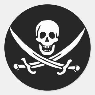 Jolly Roger Pirate Flag Sticker