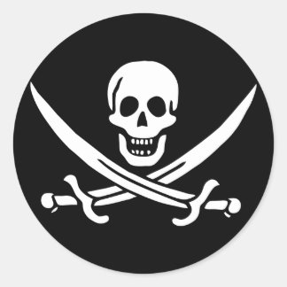 Jolly Roger Pirate Flag Sticker