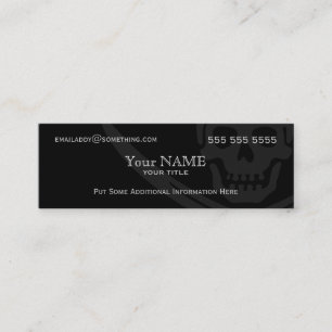 Jolly Roger Pirate Modern Mini Business Card