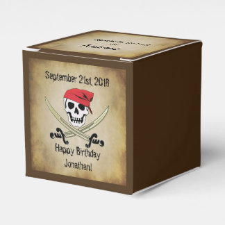 Jolly Roger Pirate Party Favour Box