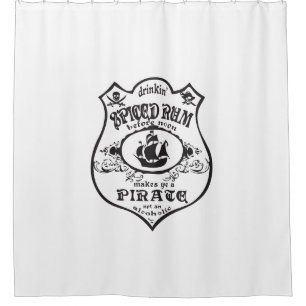 Jolly Roger Pirate Shower Curtain