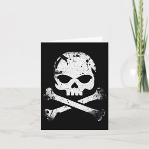 Jolly Roger Pirate Skull And Crossbones Flag Hallo Card