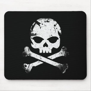 Jolly Roger Pirate Skull And Crossbones Flag Hallo Mouse Pad