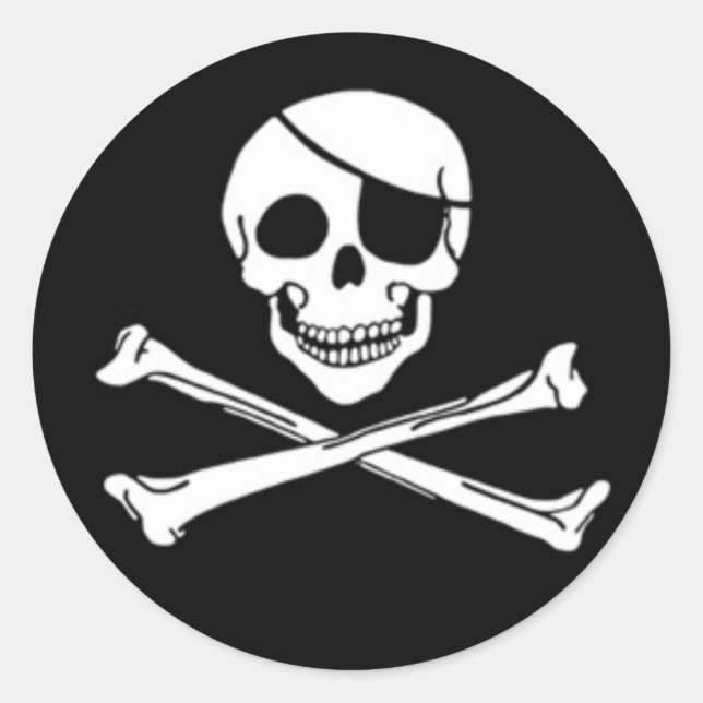 Jolly Roger Pirate Stickers (Front)