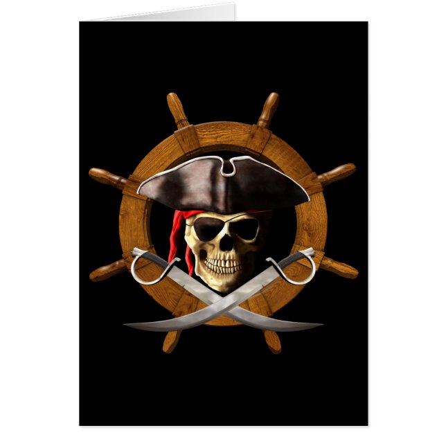 Jolly Roger Pirate Wheel (Front)
