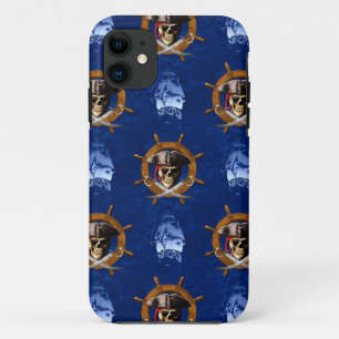 Jolly Roger Pirate Wheel iPhone 11 Case