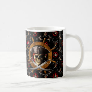 Jolly Roger Pirate Wheel Coffee Mug