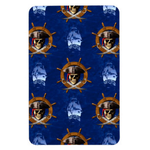 Jolly Roger Pirate Wheel Magnet