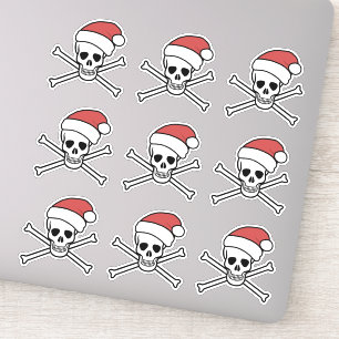 Jolly Roger poison skull and bones pirate santa