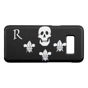 JOLLY ROGER SKULL AND THREE LILIES FLAG MONOGRAM Case-Mate SAMSUNG GALAXY S8 CASE