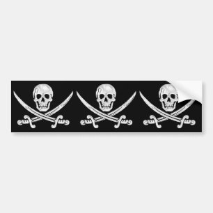 Jolly Roger Skull Bumper Sticker