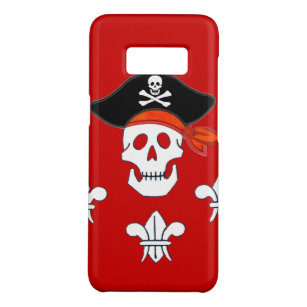 JOLLY ROGER SKULL, PIRATE HAT  AND THREE LILIES Case-Mate SAMSUNG GALAXY S8 CASE