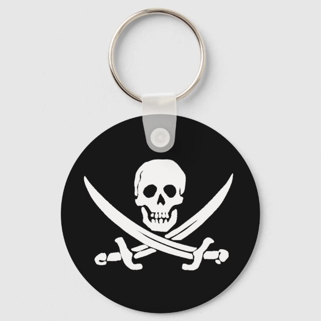 Jolly Roger Sword Pirate Keychain (Front)