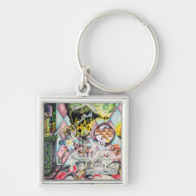 Jolly Roger the Ghost Pirate - Artwork Key Ring (Front)