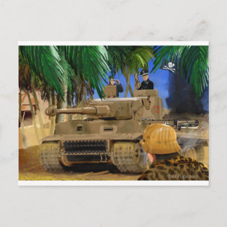 JOLLY ROGER TIGER TANK. POSTCARD