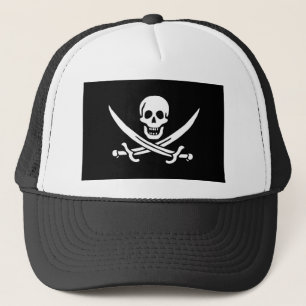 jolly roger trucker hat