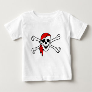 Jolly roger with red bandanna baby T-Shirt