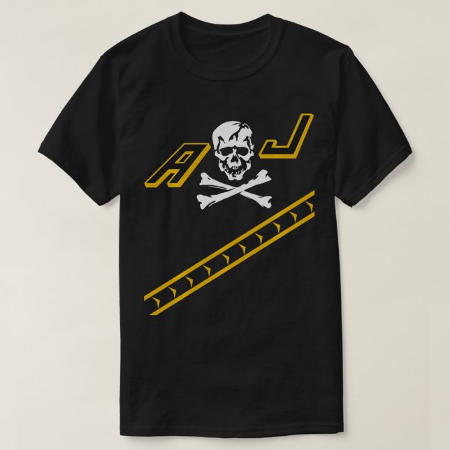 Jolly Rogers F14 Tomcat Aeroplane Tailflash Naval  T-Shirt (Design Front)