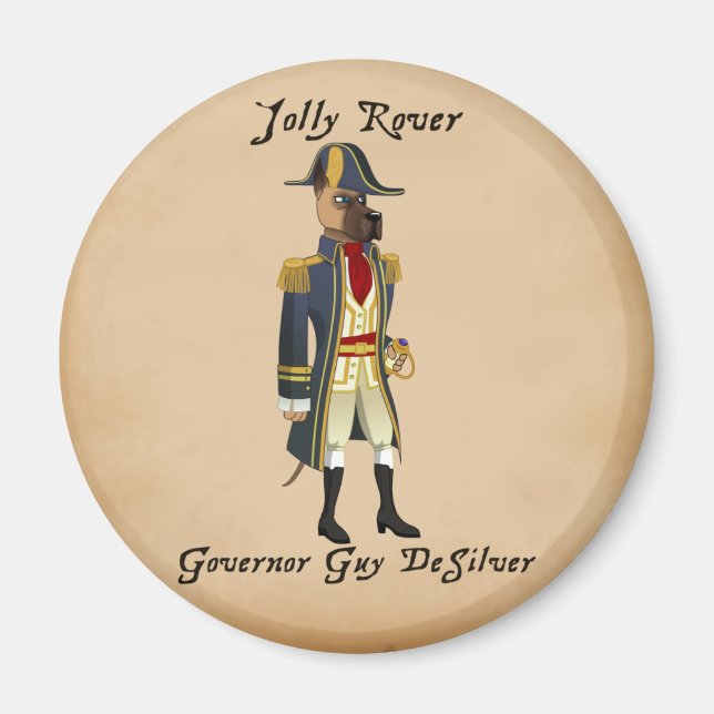 Jolly Rover - Desilver Magnet (Front)