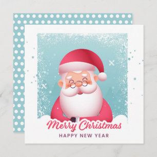 Jolly Saint Nick Santa Claus Christmas Card