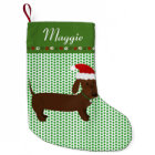 Jolly Santa Brown Dachshund Personalised