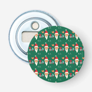 Jolly Santa Christmas Design Bottle Opener