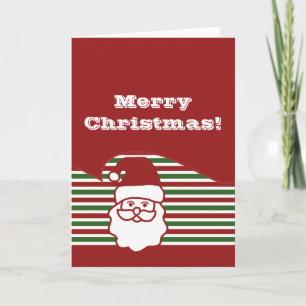 Jolly Santa Christmas Greeting Card