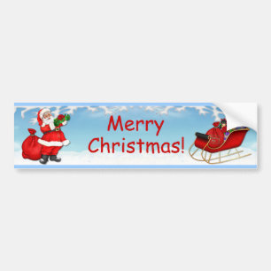 Jolly Santa Claus Bumper Sticker