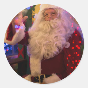Jolly Santa Claus Christmas Sticker