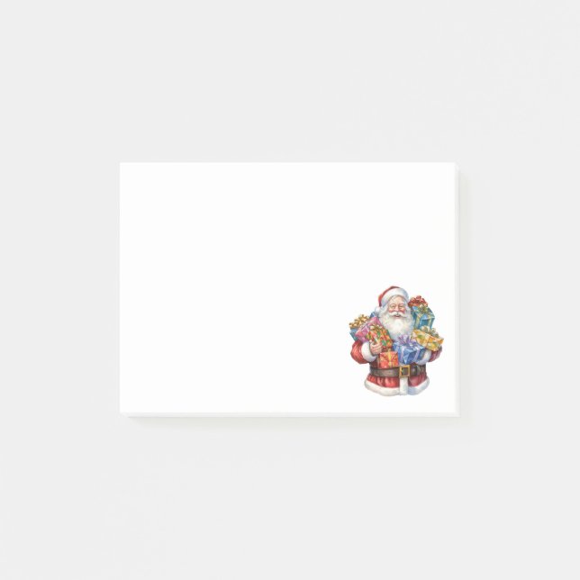Jolly Santa Claus Classic Christmas Post-it Notes (Front)