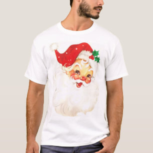 Jolly Santa Claus Hat Christmas Vintage T-Shirt