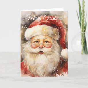 Jolly Santa Claus Holiday Card