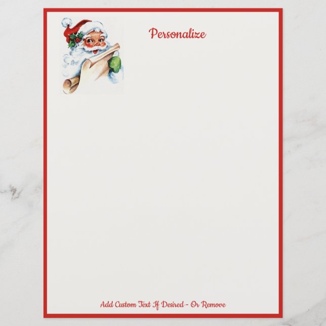 Jolly Santa Claus List Christmas Holiday (Front)