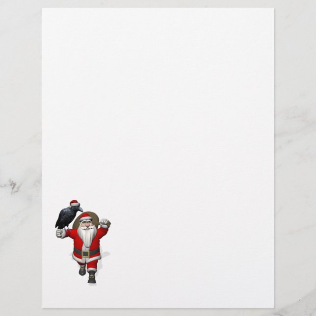 Jolly Santa Claus Loves Black Ravens (Front)