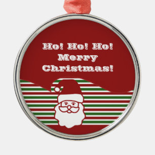 Jolly Santa Claus Premium Round Ornament