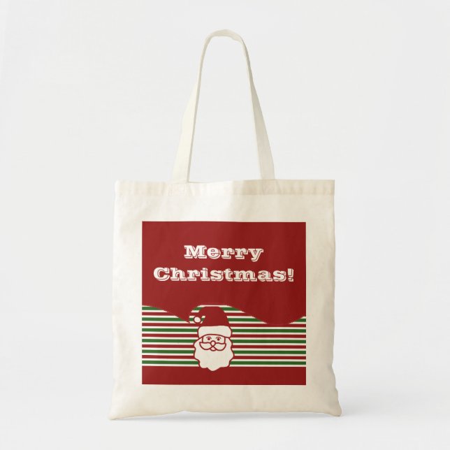 Jolly Santa Claus Tote Bag (Front)