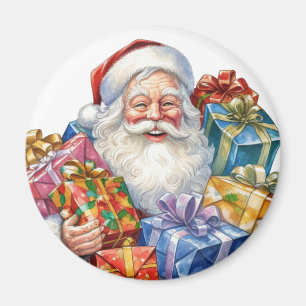 Jolly Santa Claus Traditional Christmas Magnet