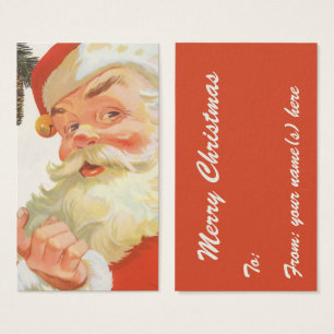 Jolly Santa Claus with a Secret, Vintage Christmas